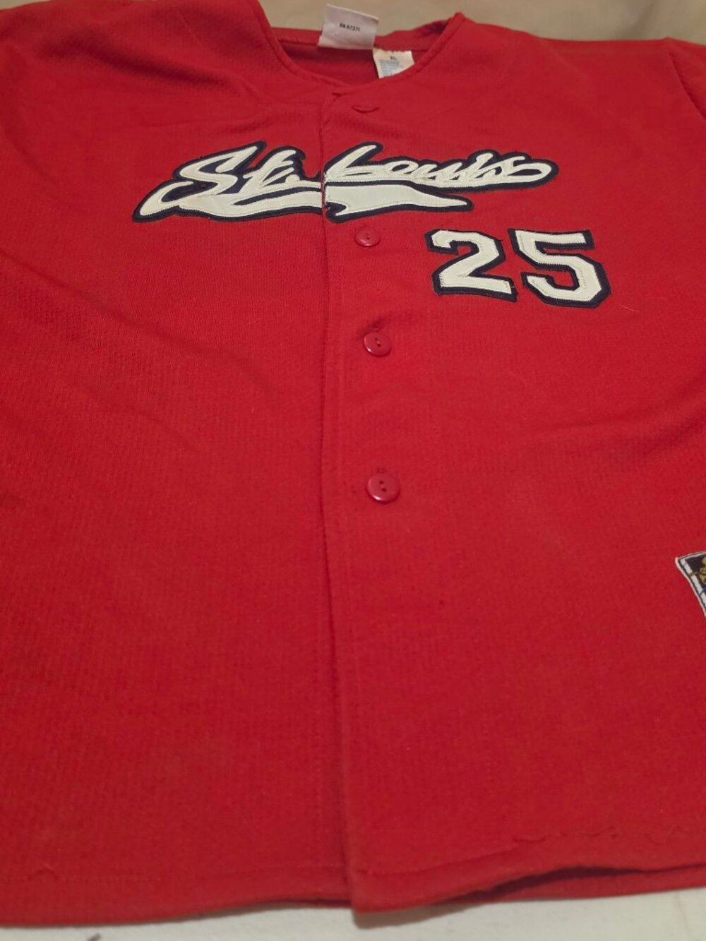 VTG 1990s St. Louis Cardinals Vintage Mark McGwire #25 Red Baseball Jersey XL
